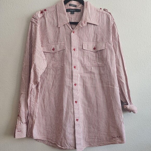 Sean John Other - Sean John Shirt Mens XL Checkered Classic Fit Long Sleeve Casual Button Up
